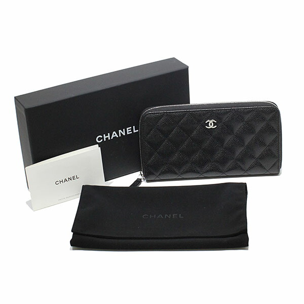 楽天市場】未使用 シャネル CHANEL クラシックロングジップウォレット