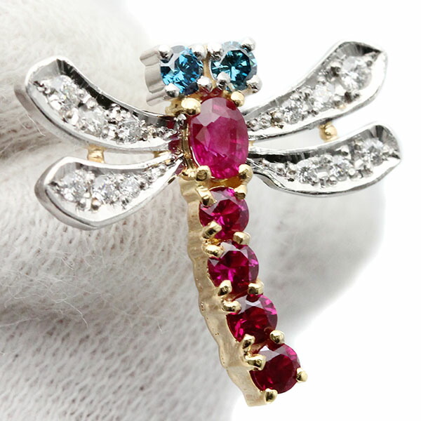 楽天市場】石川暢子 NOBUKO ISHIKAWA K18YG/プラチナ トンボモチーフ