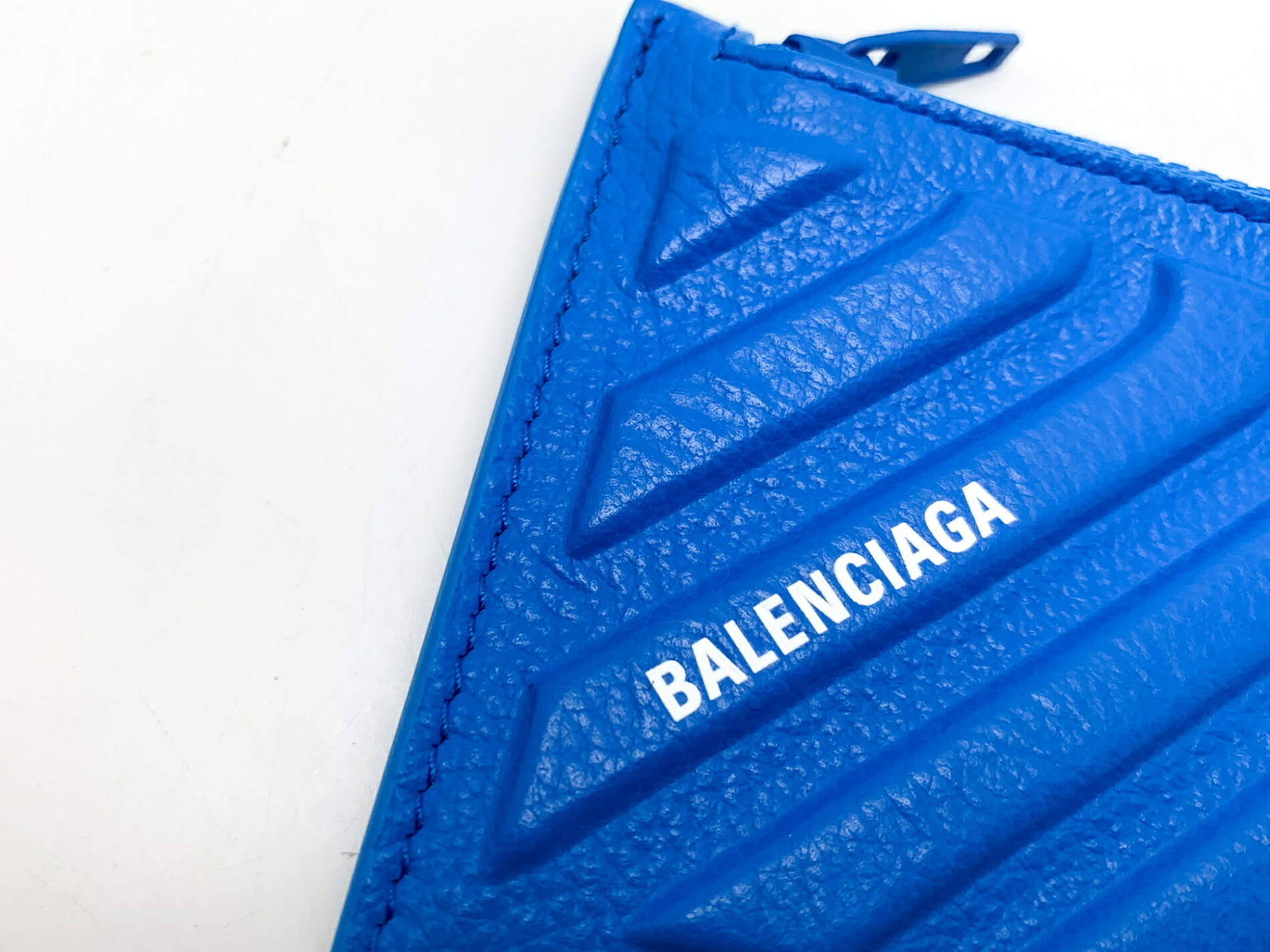 楽天市場】BALENCIAGA バレンシアガ ブルー 青 カードケース 663714