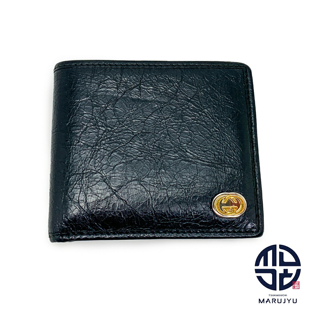 楽天市場】GUCCI グッチ 575985 黒 ブラック シワ加工 インター