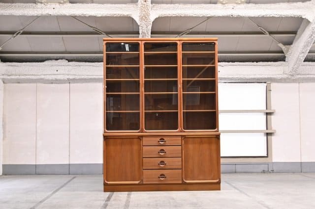 楽天市場】日田工芸 チーク材 「マキシム」 食器棚 ハイキャビネット