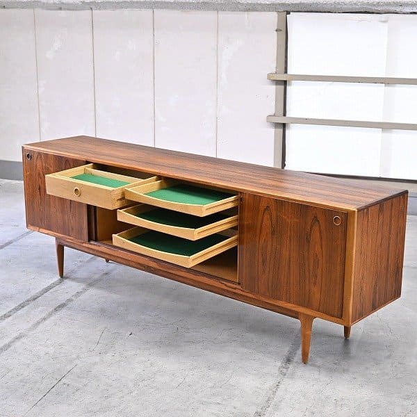 楽天市場】北欧ビンテージ H.C.MOBLER ローズウッド材 サイドボード