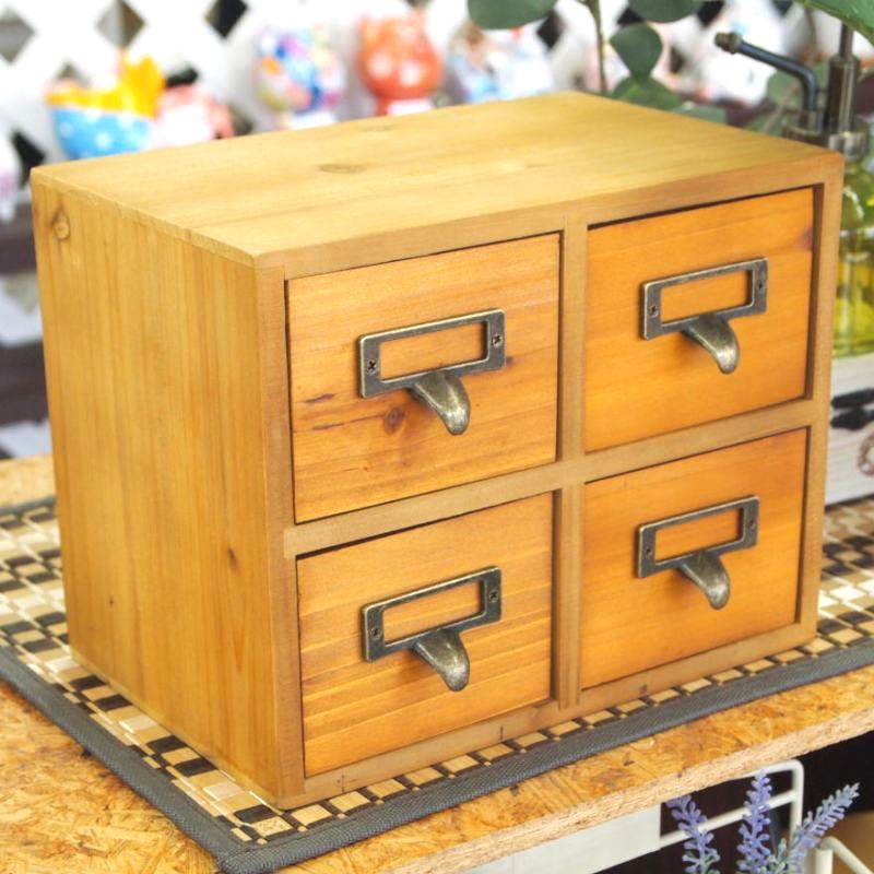 楽天市場】送料無料！アンティークウッドの小引き出し【アンティーク