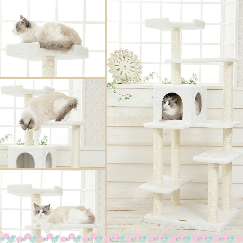 楽天市場】【Mauタワープルミエ】キャットタワー 人気 据え置き 子猫