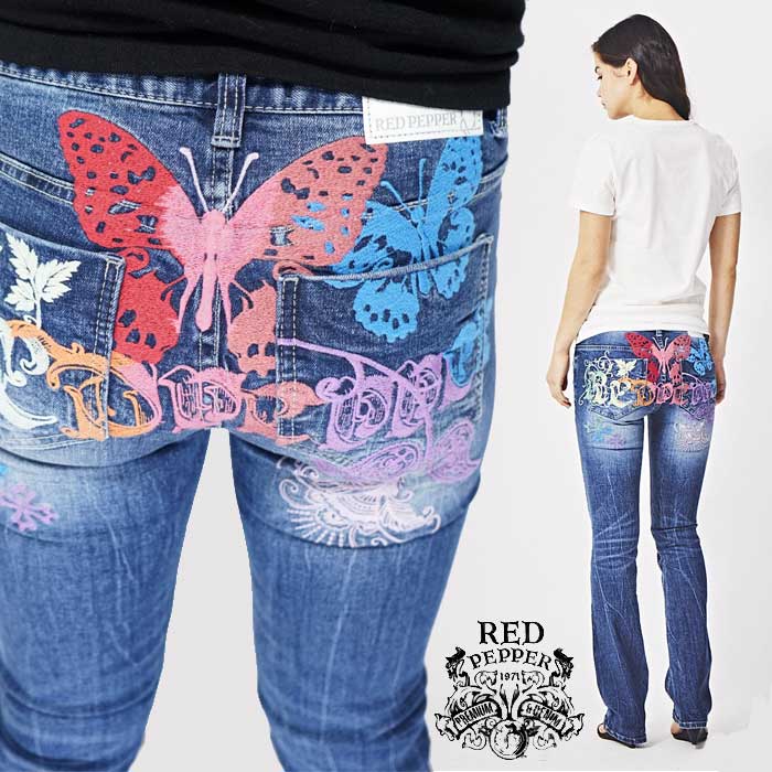 楽天市場】RED PEPPER[レッドペッパー] レディース バタフライフラワー