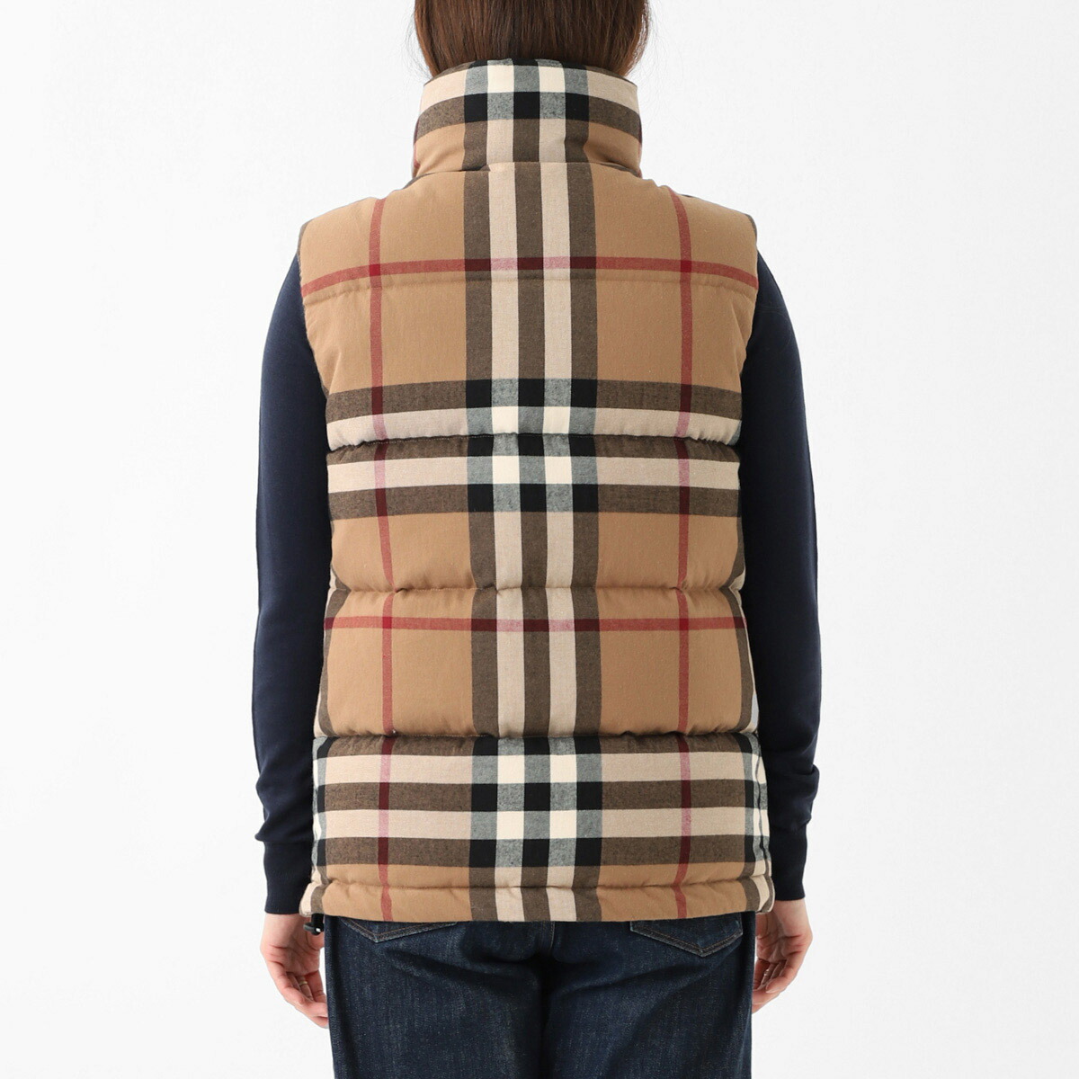 楽天市場】バーバリー BURBERRY ダウンベスト ブラウン レディース