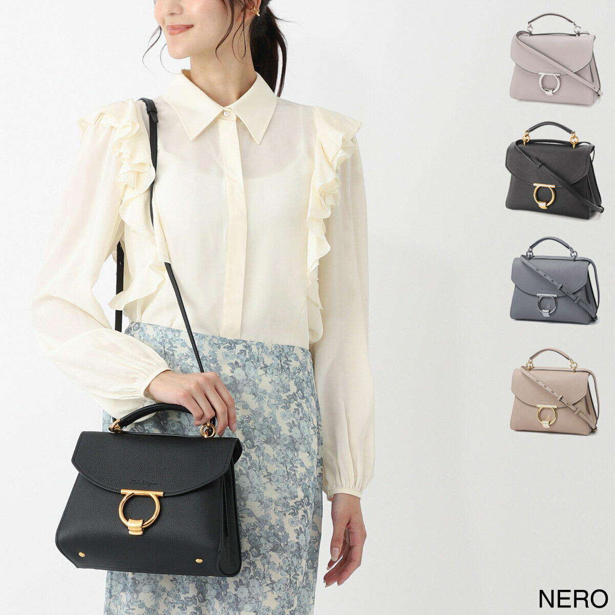 楽天市場】フェラガモ FERRAGAMO ハンドバッグ 2WAY レディース 21h493