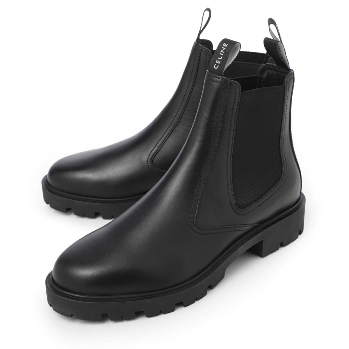 楽天市場】セリーヌ CELINE チェルシーブーツ ブラック メンズ 大きい