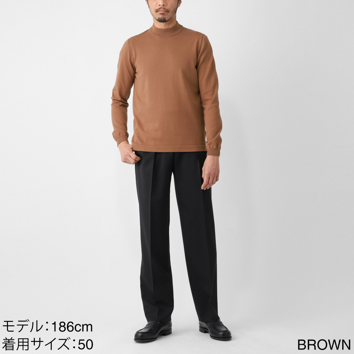 楽天市場】グランサッソ Gran Sasso モックネック ニット メンズ