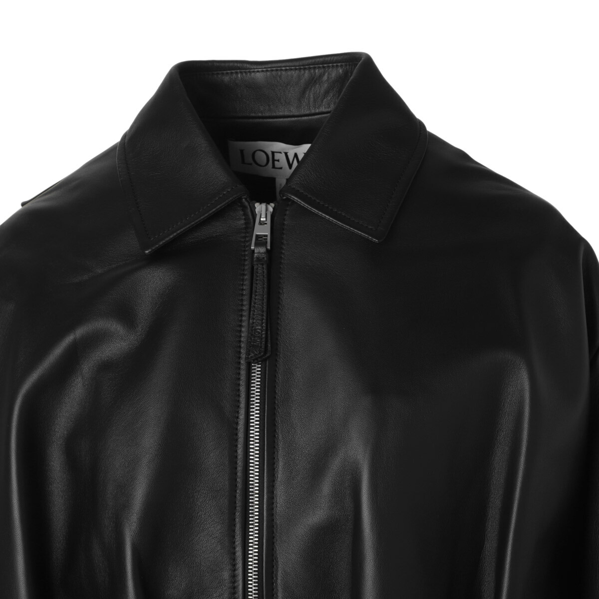 楽天市場】ロエベ LOEWE レザージャケット ブラック レディース
