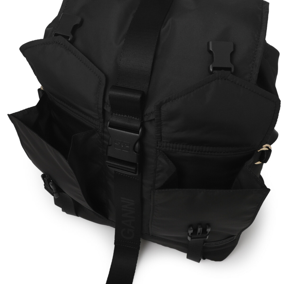 楽天市場】ガニー GANNI バックパック リュックサック ブラック