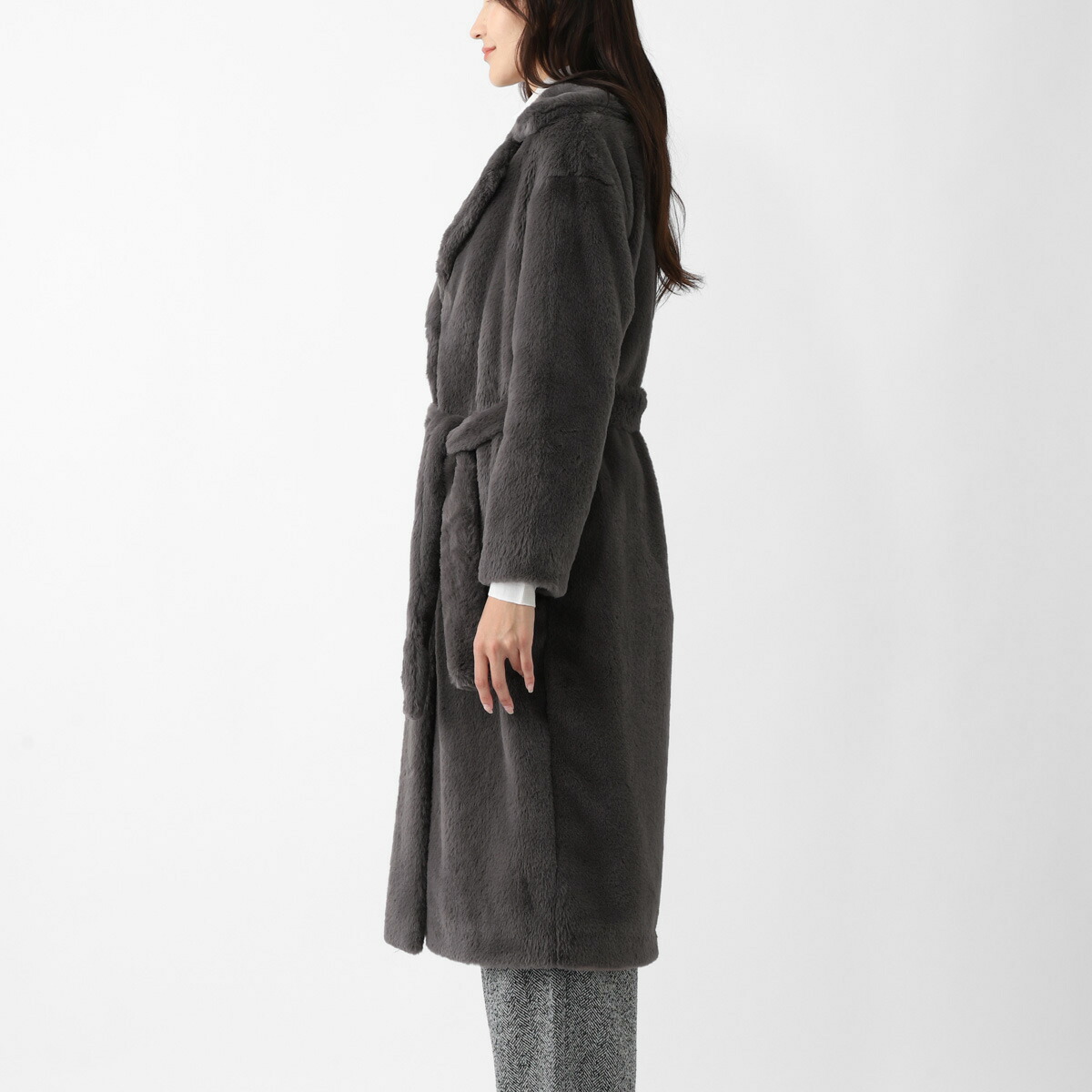 楽天市場】ヘルノ HERNO ロングコート ファーコート レディース 大きい