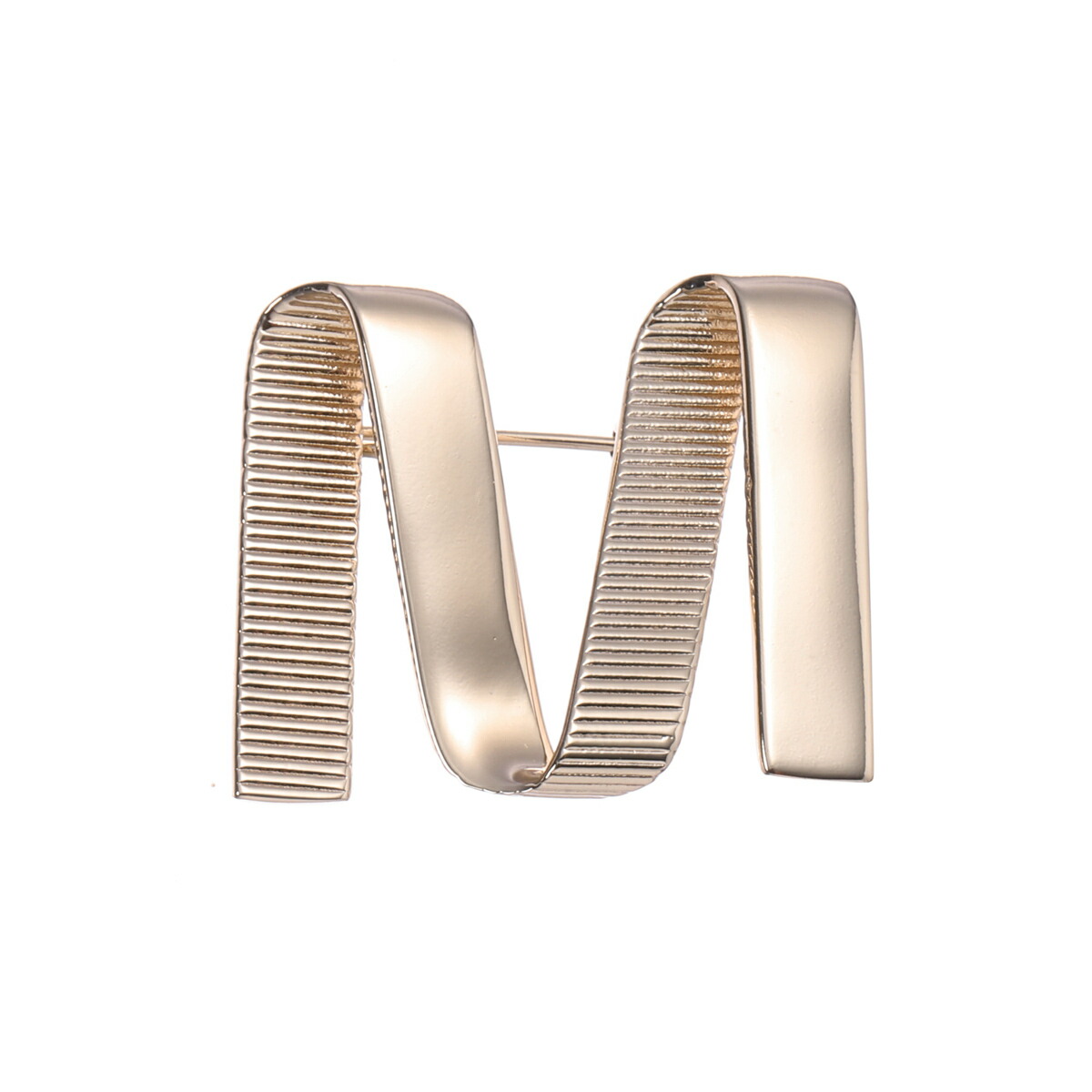 xoxoMaxMara M字型ブローチ ゴールド マックスマーラ バス クリスタル