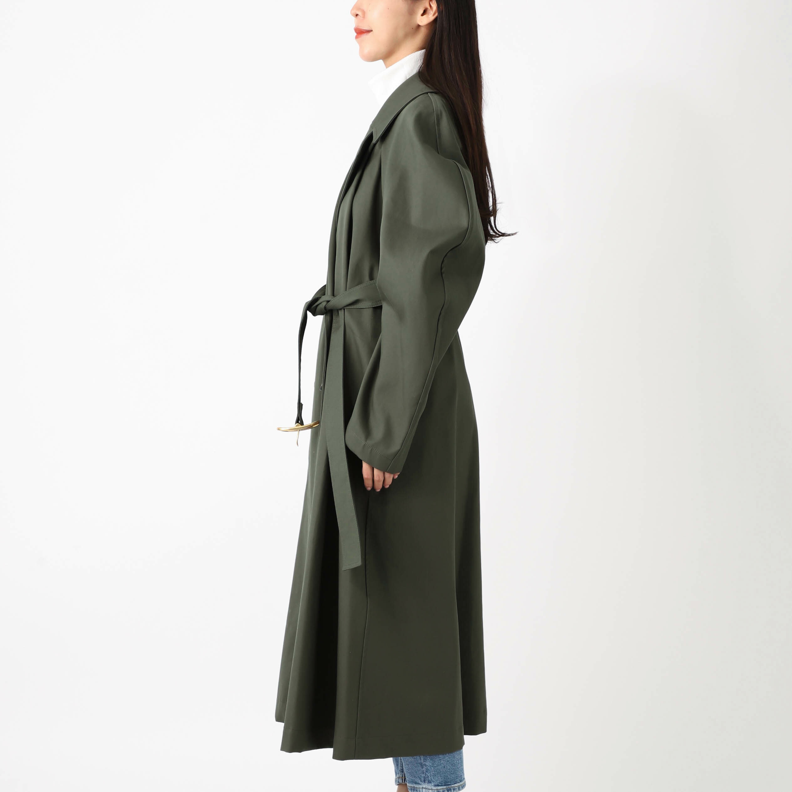 楽天市場】ロエベ LOEWE トレンチコート グリーン レディース