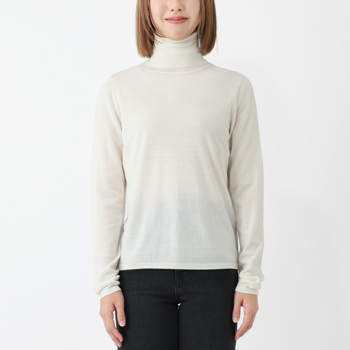 ☆最高峰白タグ☆マックスマーラ タートルネックニット イタリア製 M