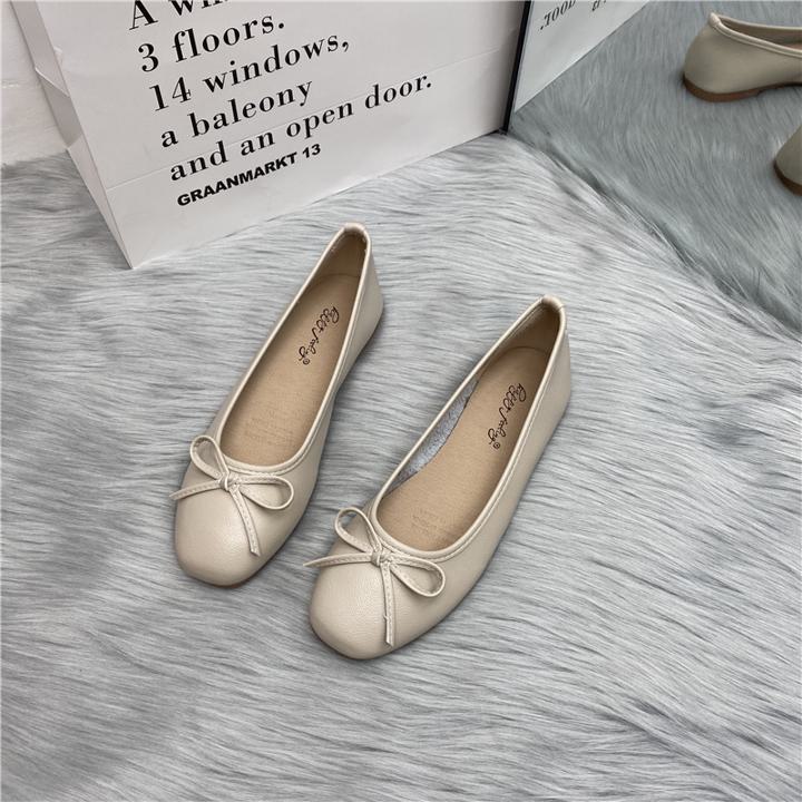 楽天市場】リボンフラットシューズ パンプス リボン レディース バレエ