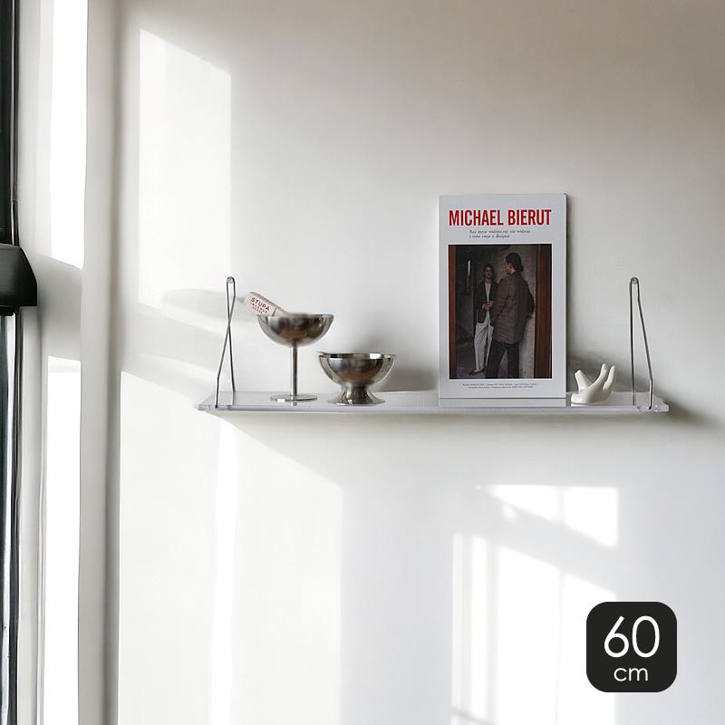 楽天市場】Z-Pearl ウォールシェルフ 60cm 透明 クリア 棚 壁掛け