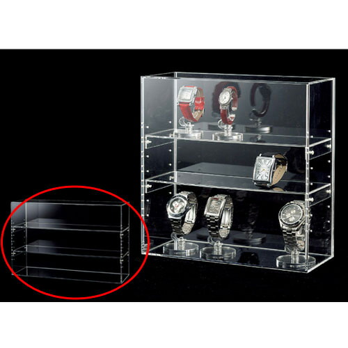 楽天市場】陳列ケース 片面上下引き戸付きW45cm 61-156-7-2 【演出