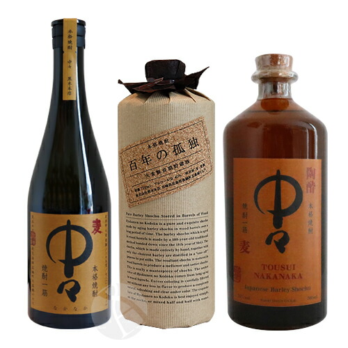 楽天市場】麦焼酎｜ 百年の孤独・中々 720ml、陶酔中々 700ml 飲み比べ