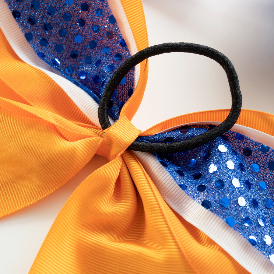 楽天市場】リボン ゴム チア ヘアゴム 子供 ダンス キッズ キラキラ 赤