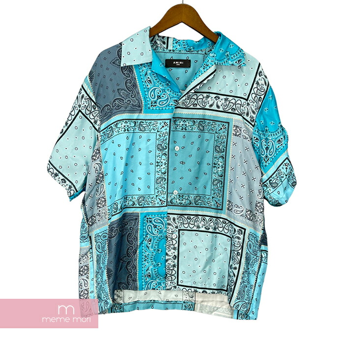 楽天市場】AMIRI Short Sleeve Bandana Print Silk Shirt アミリ