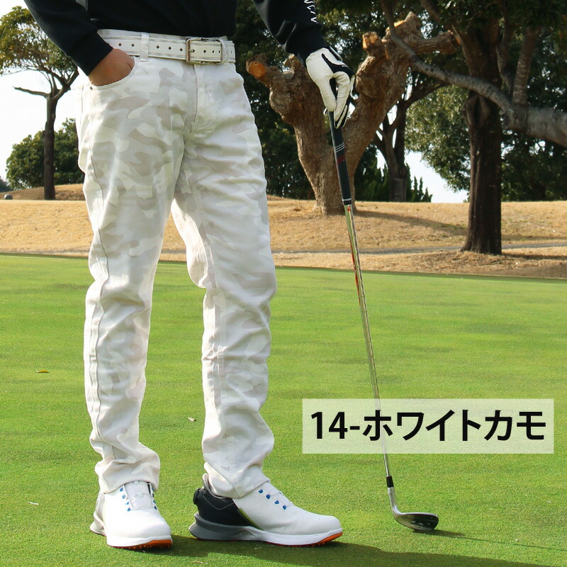 楽天市場】送料無料 ゴルフパンツ メンズ ゴルフウェア カモフラ 迷彩