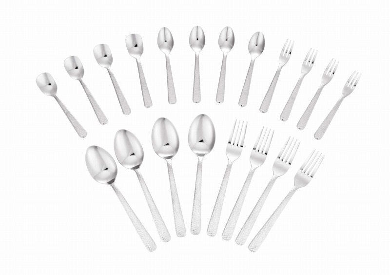 楽天市場】【日本・新潟県産 モダンなカトラリー20点セット】鎚目