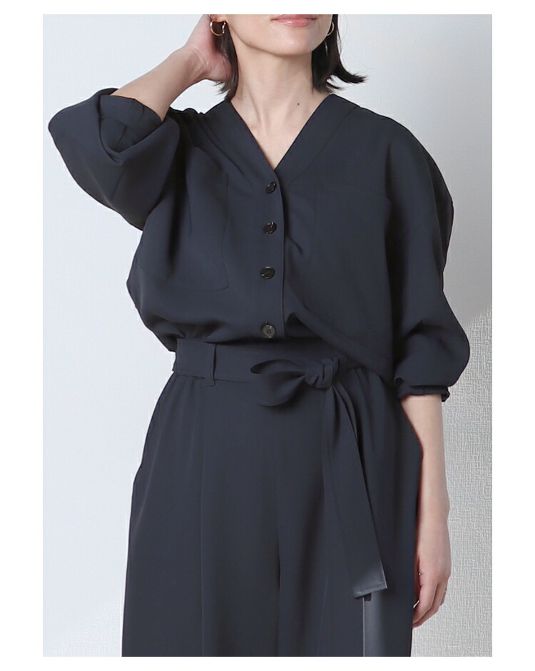 楽天市場】Vネックオールインワン : MERI