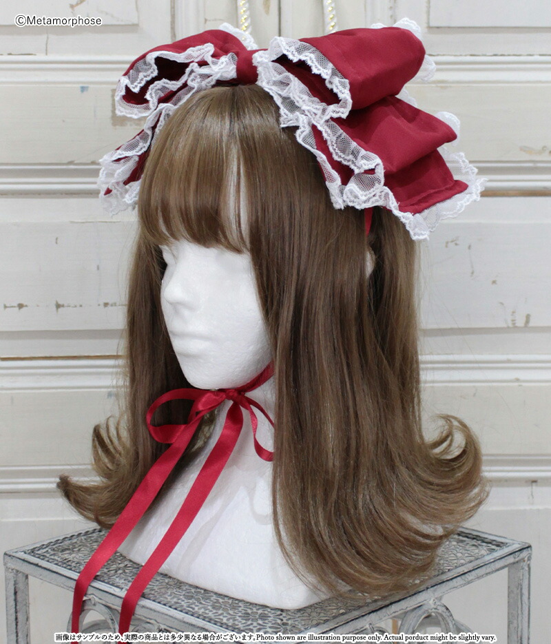 楽天市場】メタモルフォーゼ レースリボンヘッドドレス 【ロリータ