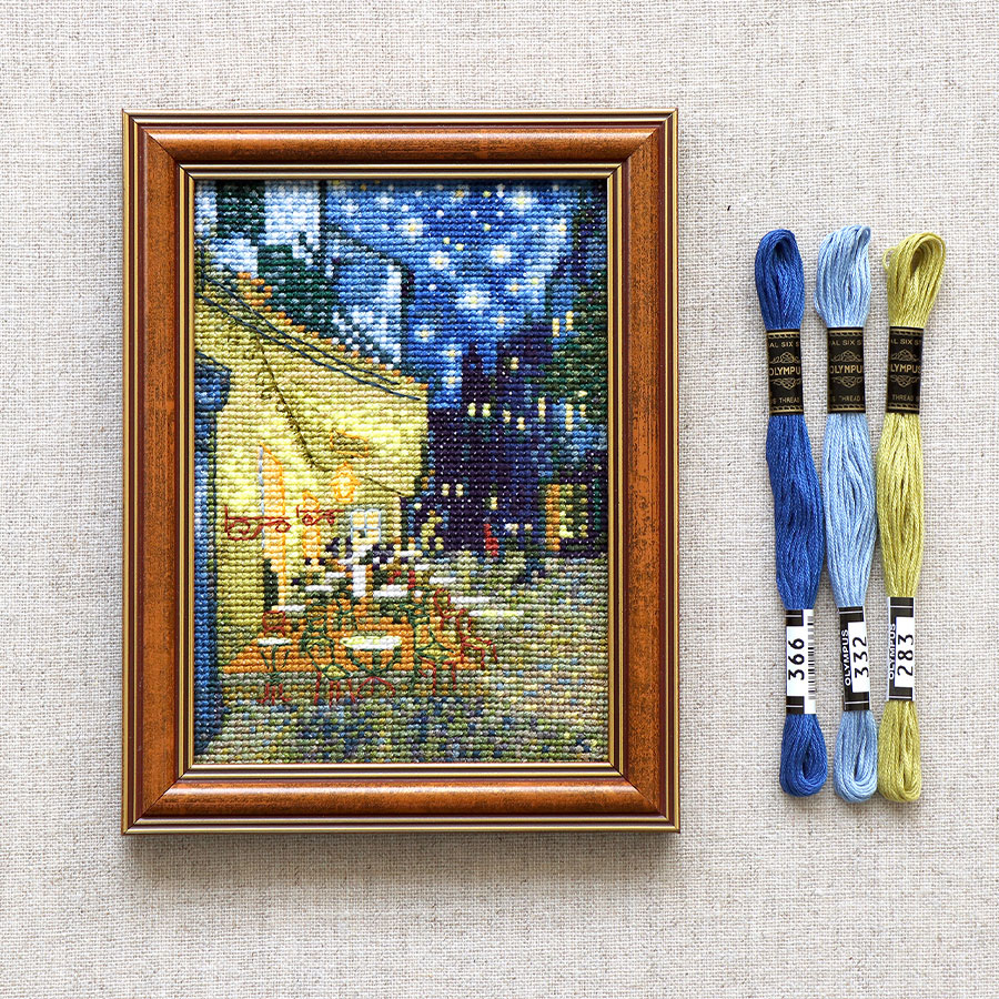 楽天市場】クロスステッチキット「ひまわり」ゴッホ作 ミニフレーム