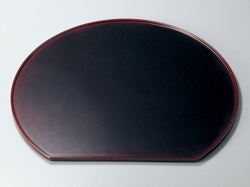 楽天市場】木製 越前漆器 尺3寸 半月盆 お盆 漆塗り 溜塗り 膳 越前