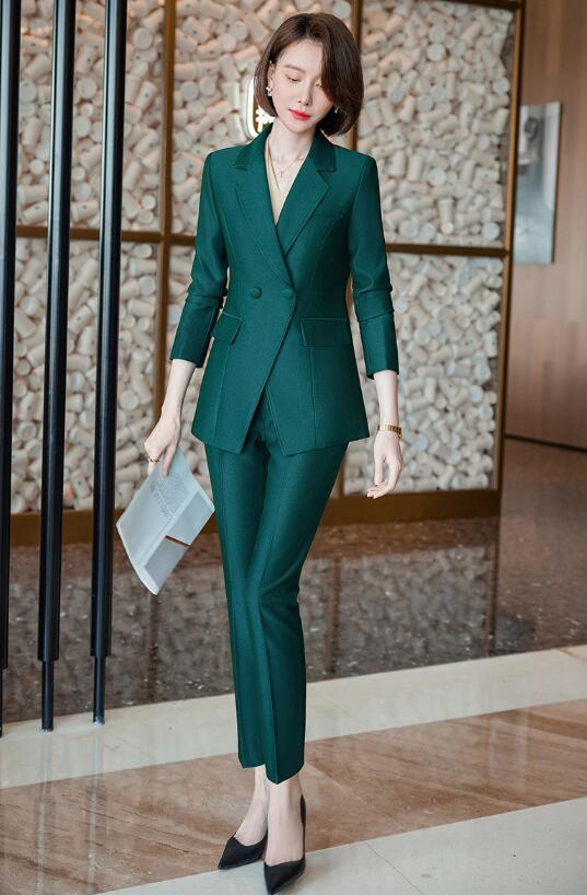 楽天市場】ダブルブレスト テーラードジャケット＆パンツ レディース