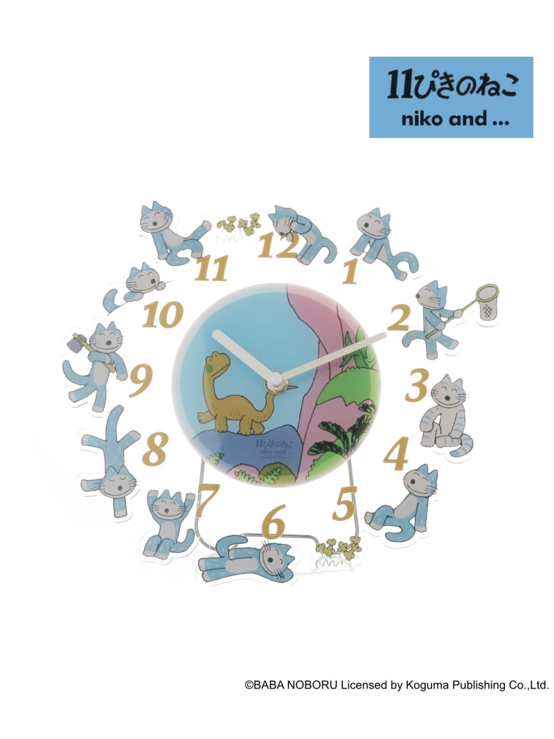 楽天市場】【11ぴきのねこ】コラボ 2Way時計 niko and  ニコアンド