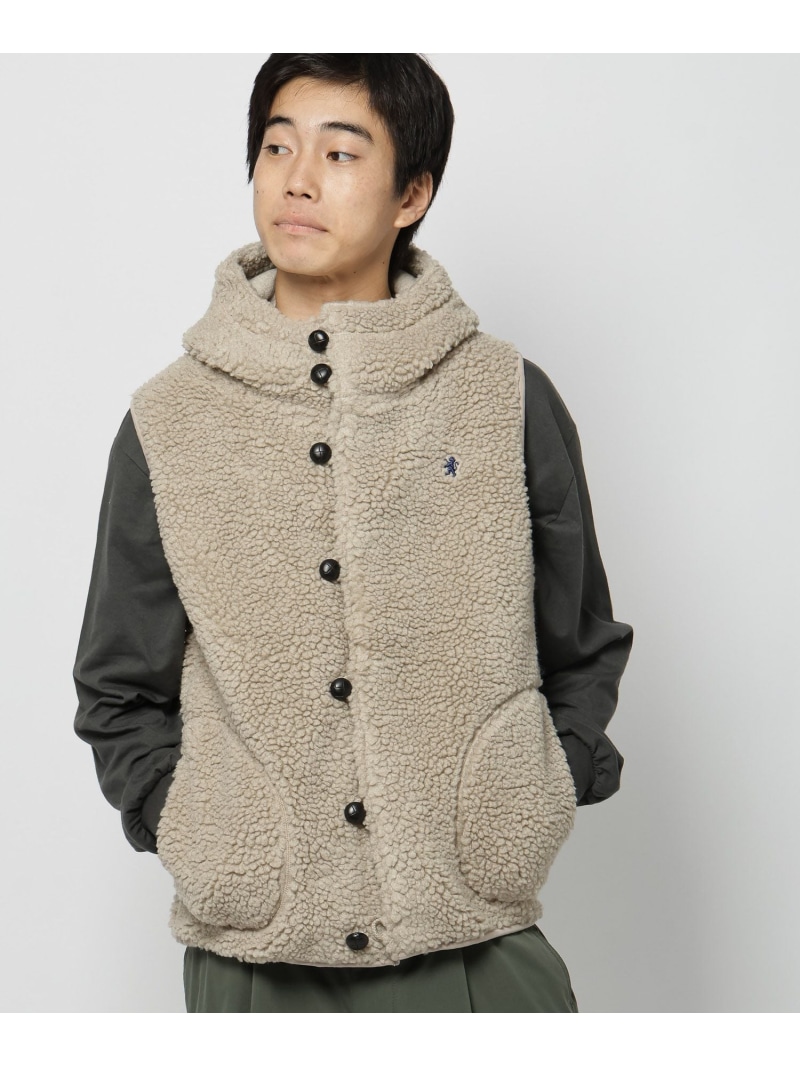 楽天市場】【Gymphlex】フード付きボアベスト niko and  ニコアンド