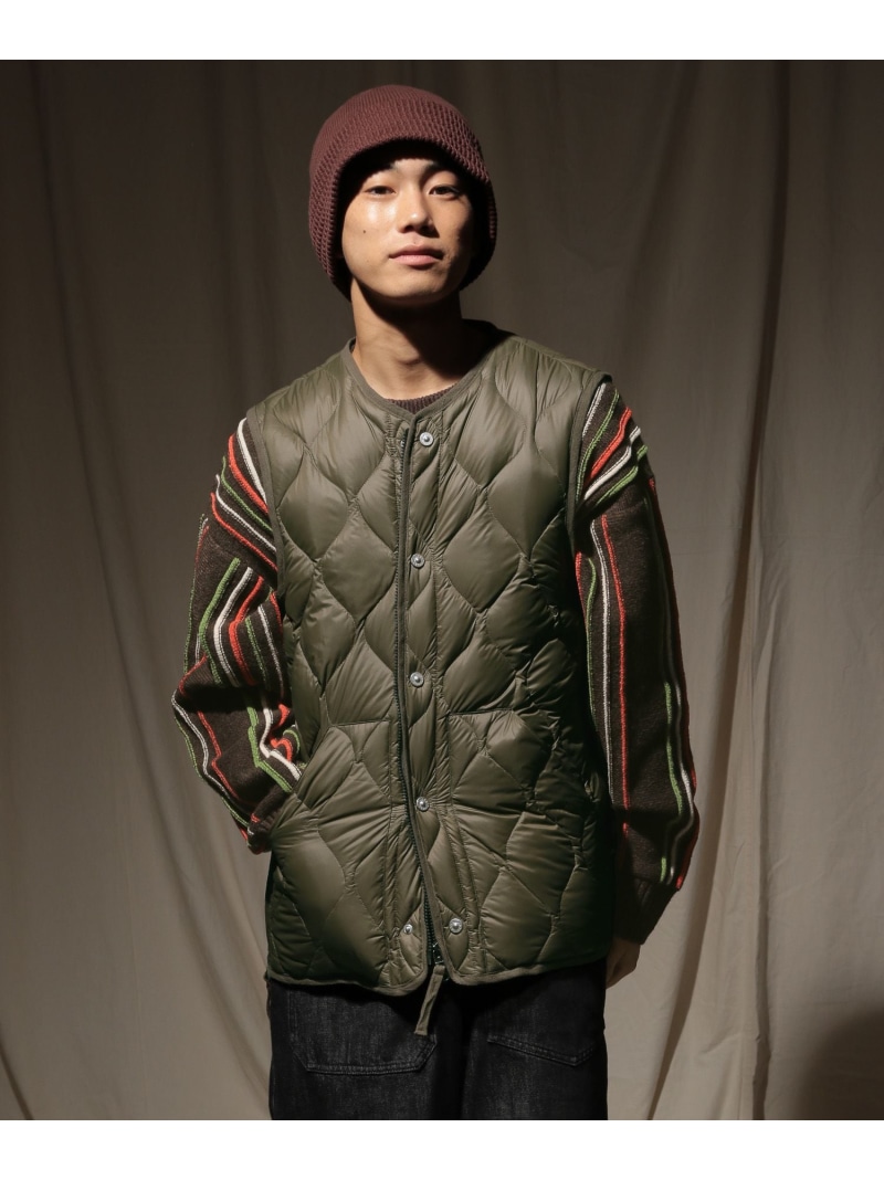 楽天市場】【TAION(タイオン)】別注MILITARY LIGHT SHELL DOWN VEST