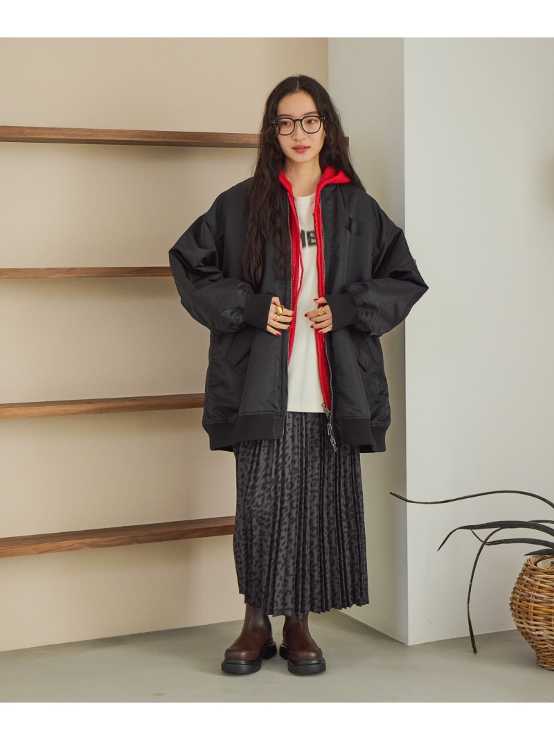 楽天市場】リバーシブルロングMA-1 niko and  ニコアンド