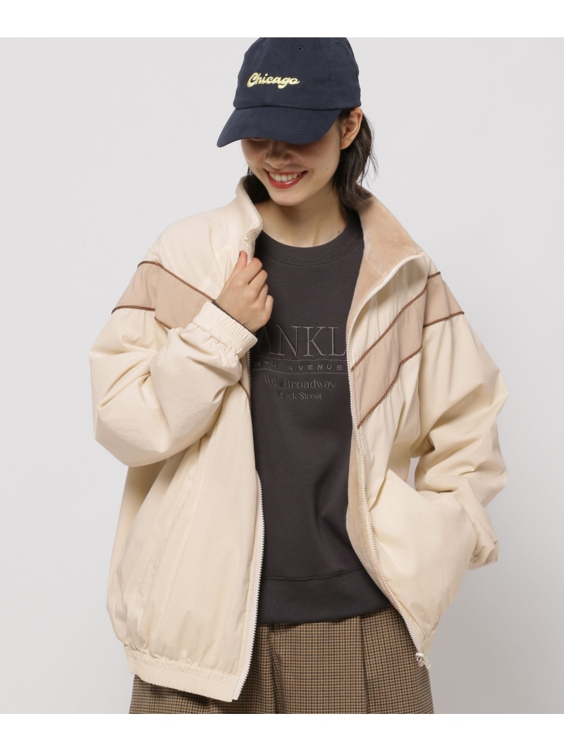 niko and リバーシブルVラインブルゾン M ブルー niko and