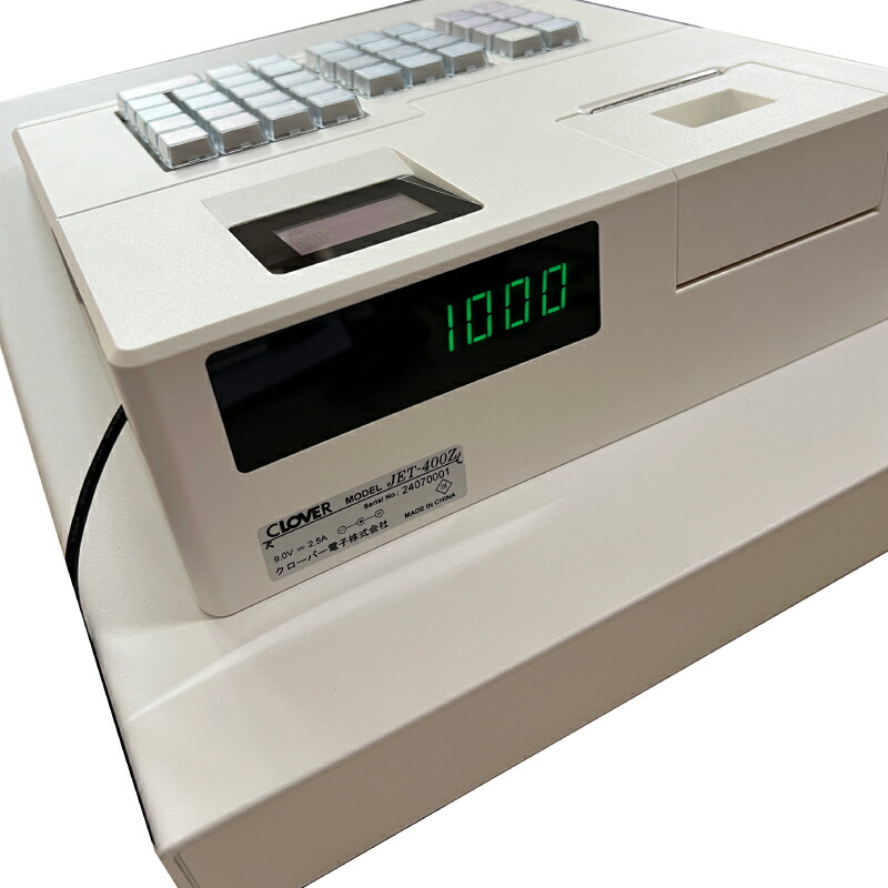楽天市場】レジスター クローバー電子 JET-400Z 感熱紙タイプ 小型