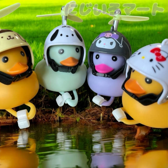 楽天市場】サンリオ サイクリング マスコット アヒル ヘルメット 蓄光