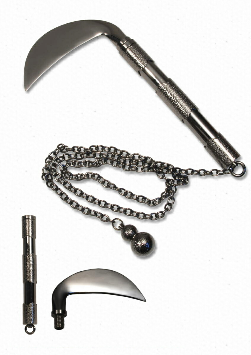 楽天市場】【ポイント10倍】新型・亜鉛合金製鎖鎌（くさりがま