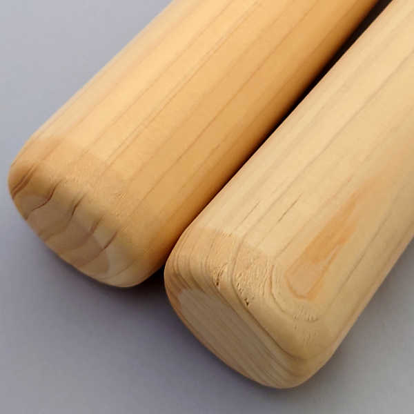 楽天市場】逆テーパー 和太鼓バチ 大太鼓向き 材質：ヒノキ 太さ先端