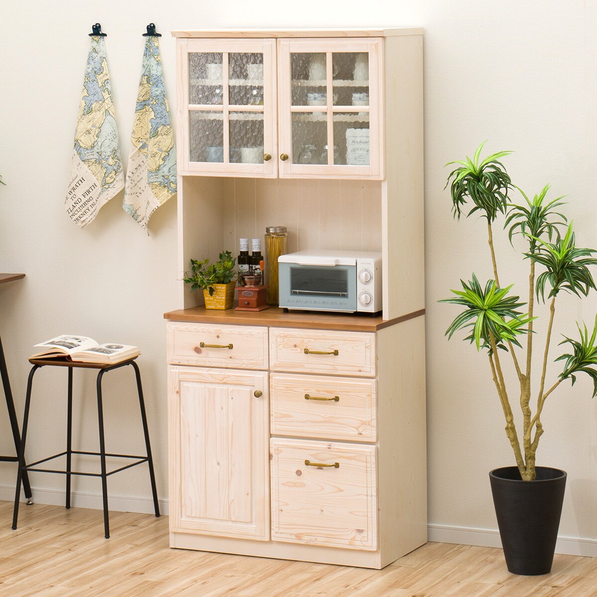 楽天市場】[幅80cm] キッチンボード (シナモ80 WH) ニトリ 【配送員