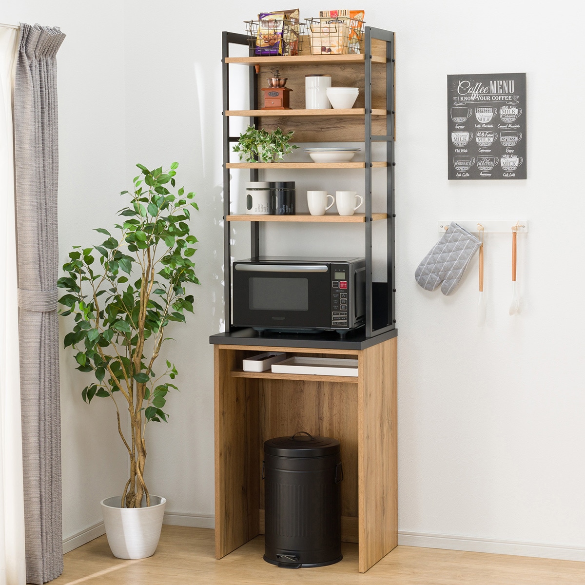 楽天市場】レンジボード (IM301 60OP LBR) ニトリ 【配送員設置商品