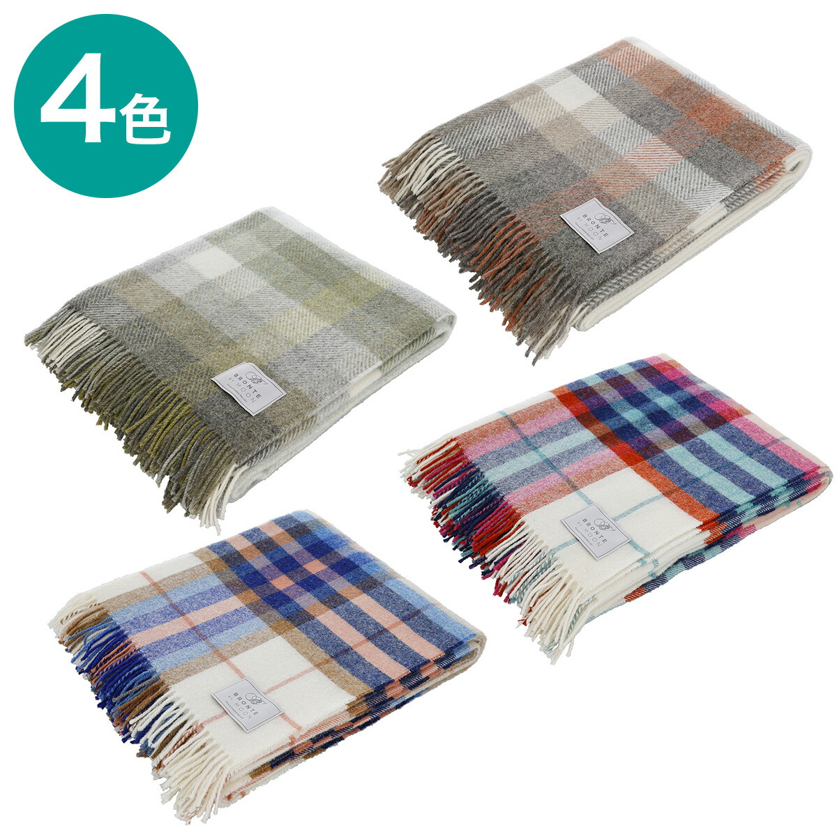 楽天市場】【MOON】大判ウールブランケット (ストライプチェック