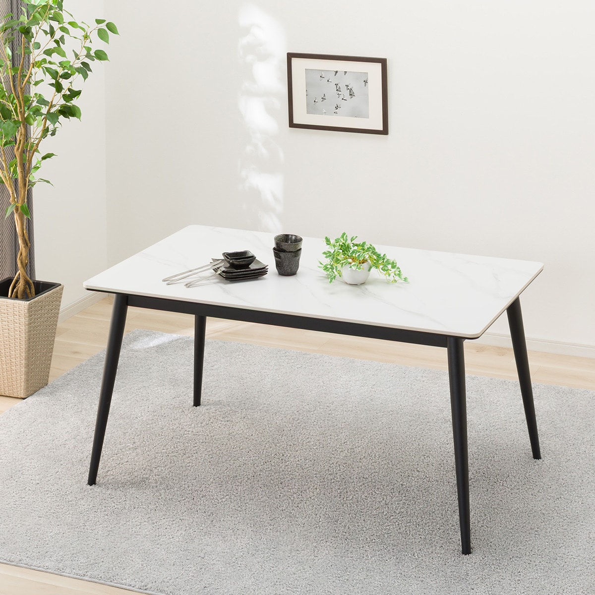 楽天市場】セラミックダイニングテーブル(GD01 135) ニトリ 【配送員