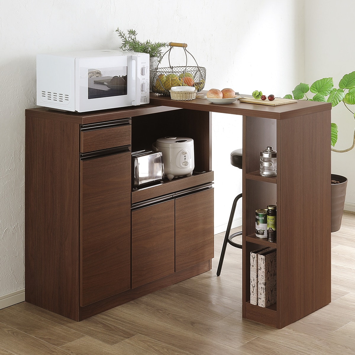 楽天市場】幅調節可能な伸長式カウンター (幅110〜181cm BR) ニトリ