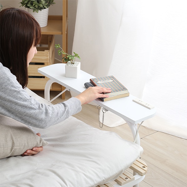 楽天市場】棚・コンセント・キャスター付き 折りたたみスノコベッド