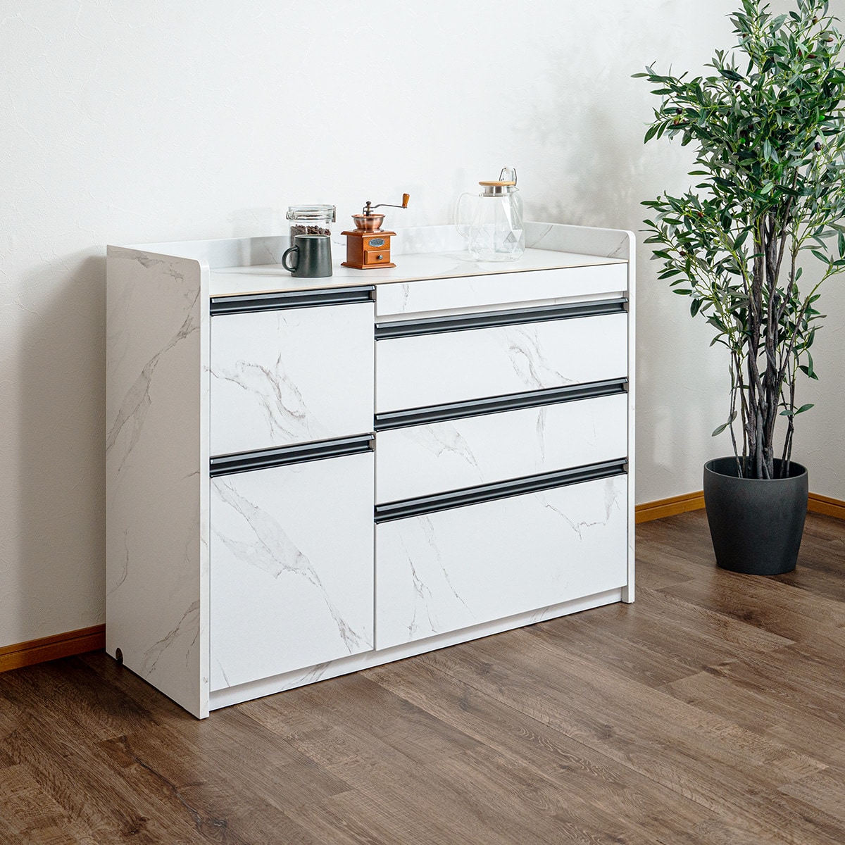 楽天市場】セラミック天板 両面カウンター 幅120cm (WH) ニトリ 【配送