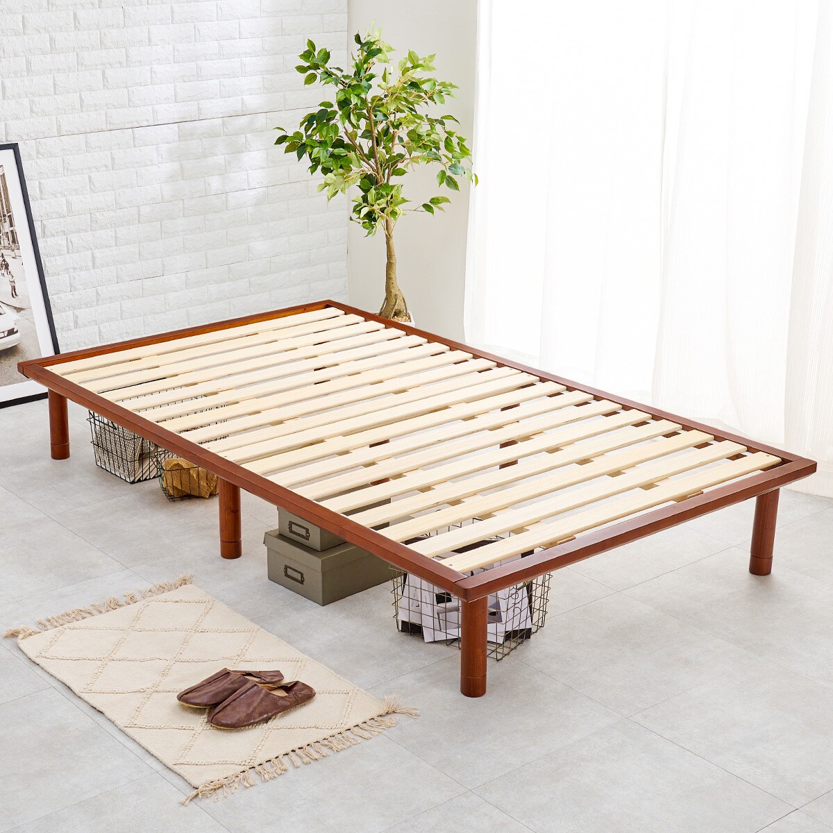 楽天市場】天然木 頑丈ロングすのこベッド ニトリ メーカー直送・送料