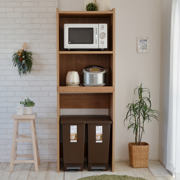 楽天市場】ごみ箱が入るキッチンラック （高さ約173cm LBR） ニトリ